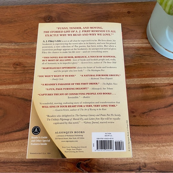 The Storied Life of A.J. Fikry by Gabrielle Zevin, Paperback - Picture 3 of 7